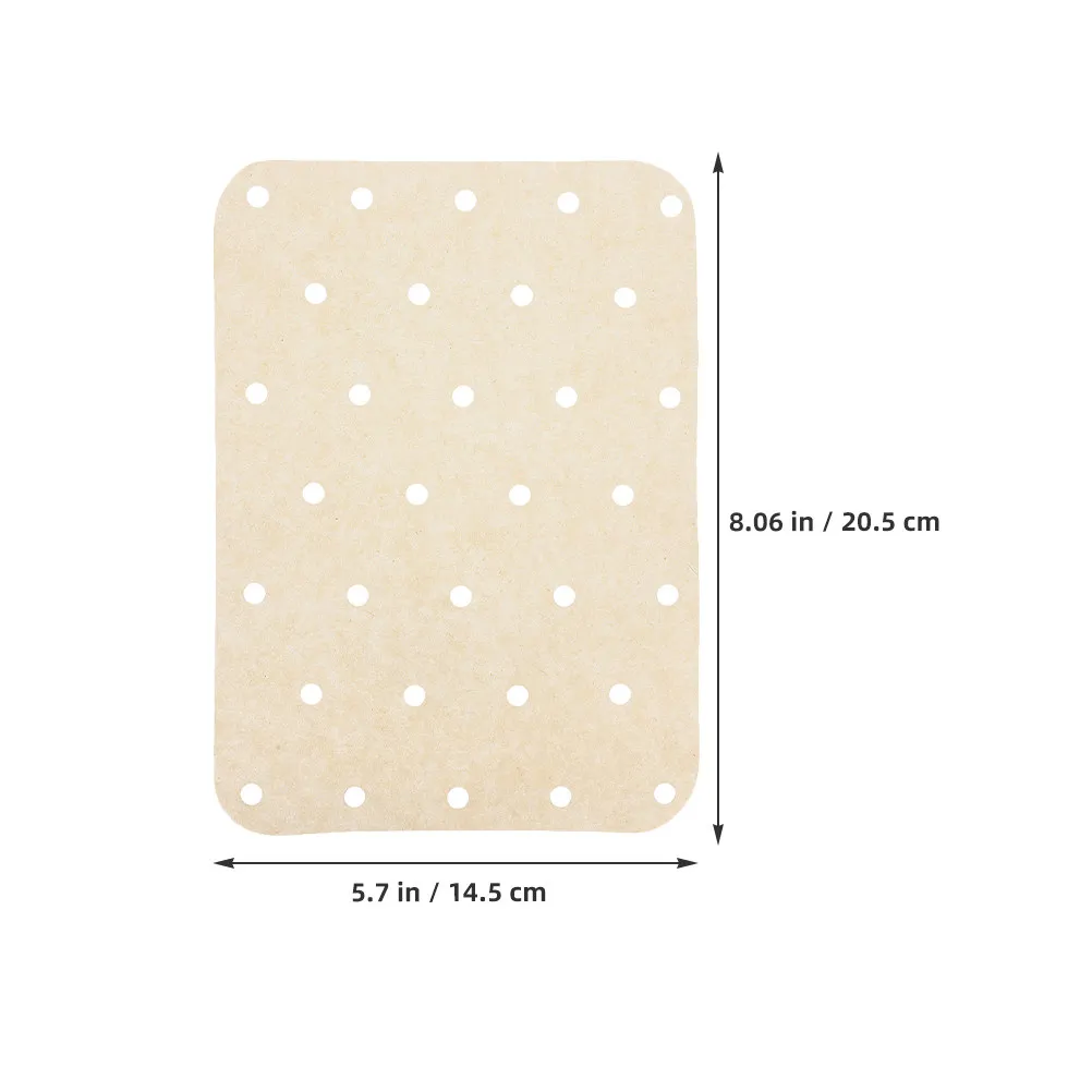 180Pcs Air Fryer Mat Paper Natural Perforated Nonstick Liners Baking Sheets Oil Absorbing Paper for Oven Cooking - view 3