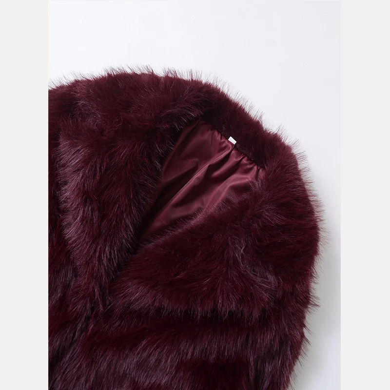 Wiosna 2025 Damska kurtka z efektem sztucznego futra Plu Jaet Street Sle Quali Texture Artificial Mink Coat Z Brand 43602