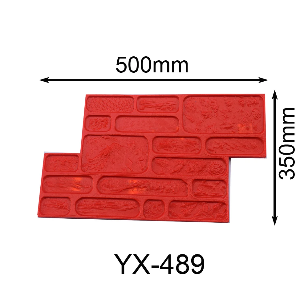 Imagem -04 - Cimento Imitação Cultural Parede Pedra Película de Pressão de Tijolo Cultural Portátil Parede Impressão Molde Pátio Gravação Modelo