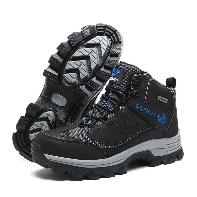 Plus Size Winter Men Boots Waterproof Men Hiking Shoes Outdoor Trekking Shoes For Men Women Ankle Snow Boots