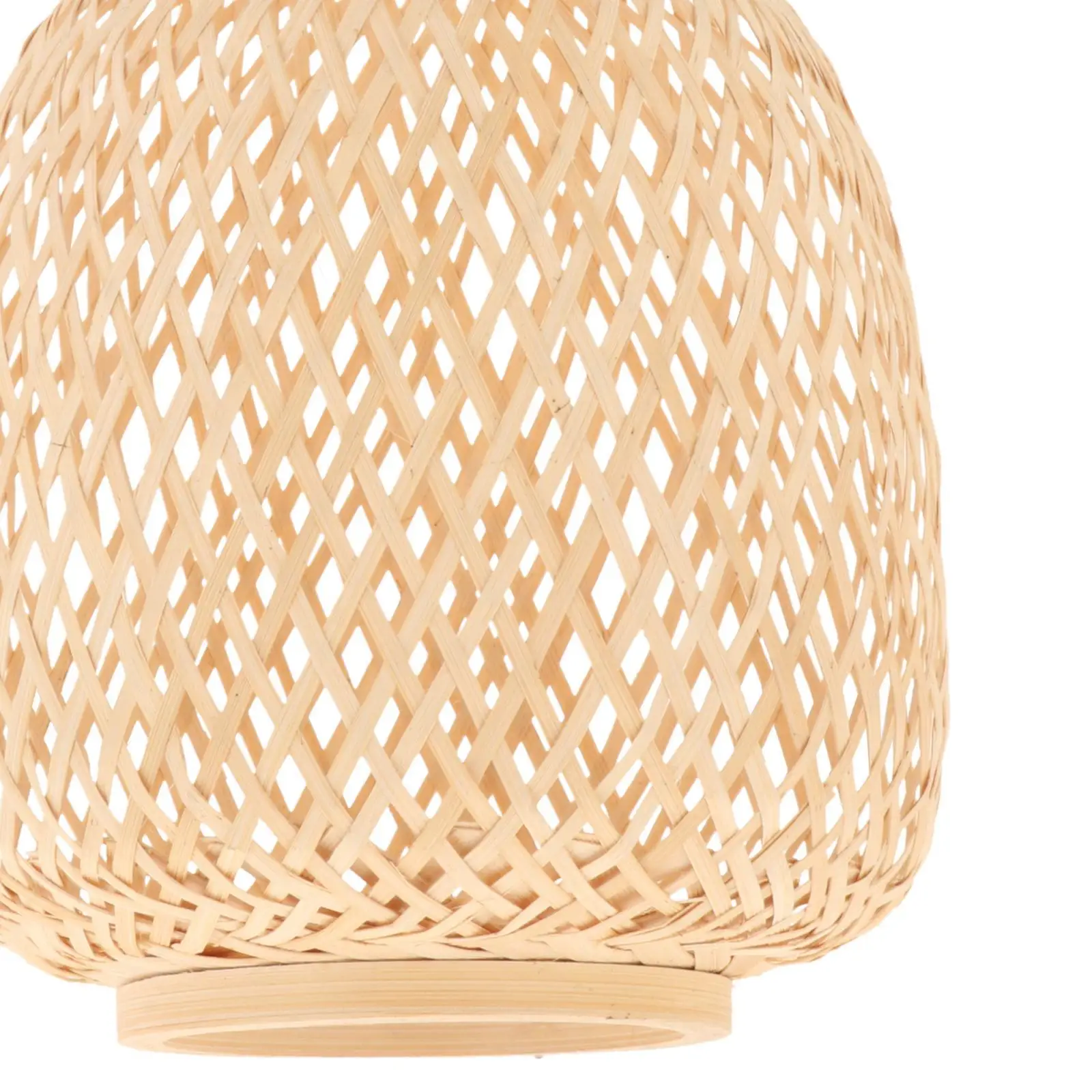 Woven Bamboo Ceiling Lamp Pendant Light Fixture for Kitchen Island Dining Room Boho Home Decor