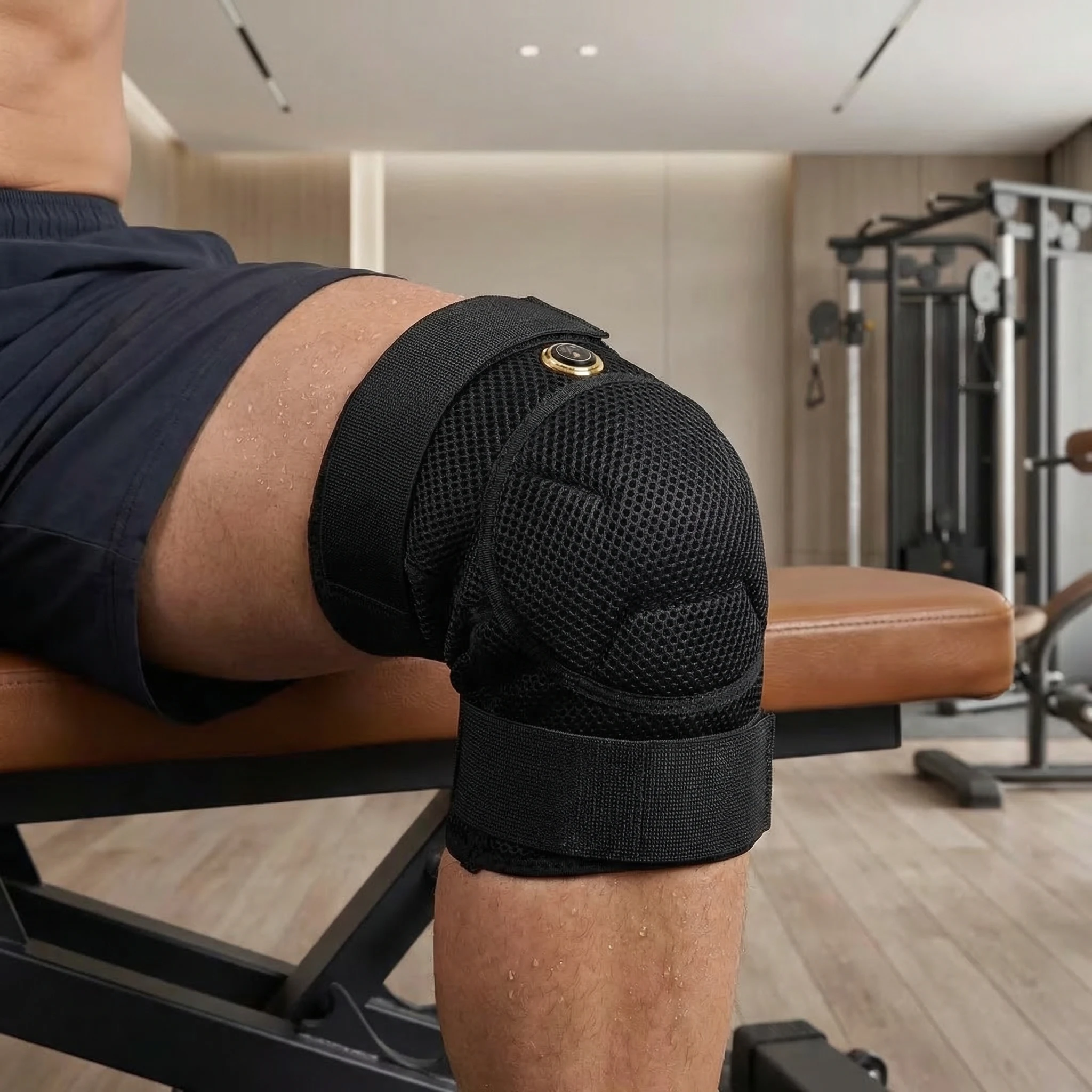 Eletric Heating Knee Massage Device Vibration Knee Pads for Shoulder Elbow Joint Warm Massage Thermal Knee Pad Blood Circulation