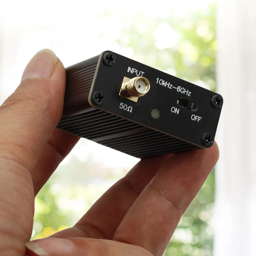 10k-6GHz Full Band Power Preamplifier with SMA Female Connector Low Noise Gain Block Amplifier RF Amplifier Module for RF & SDR