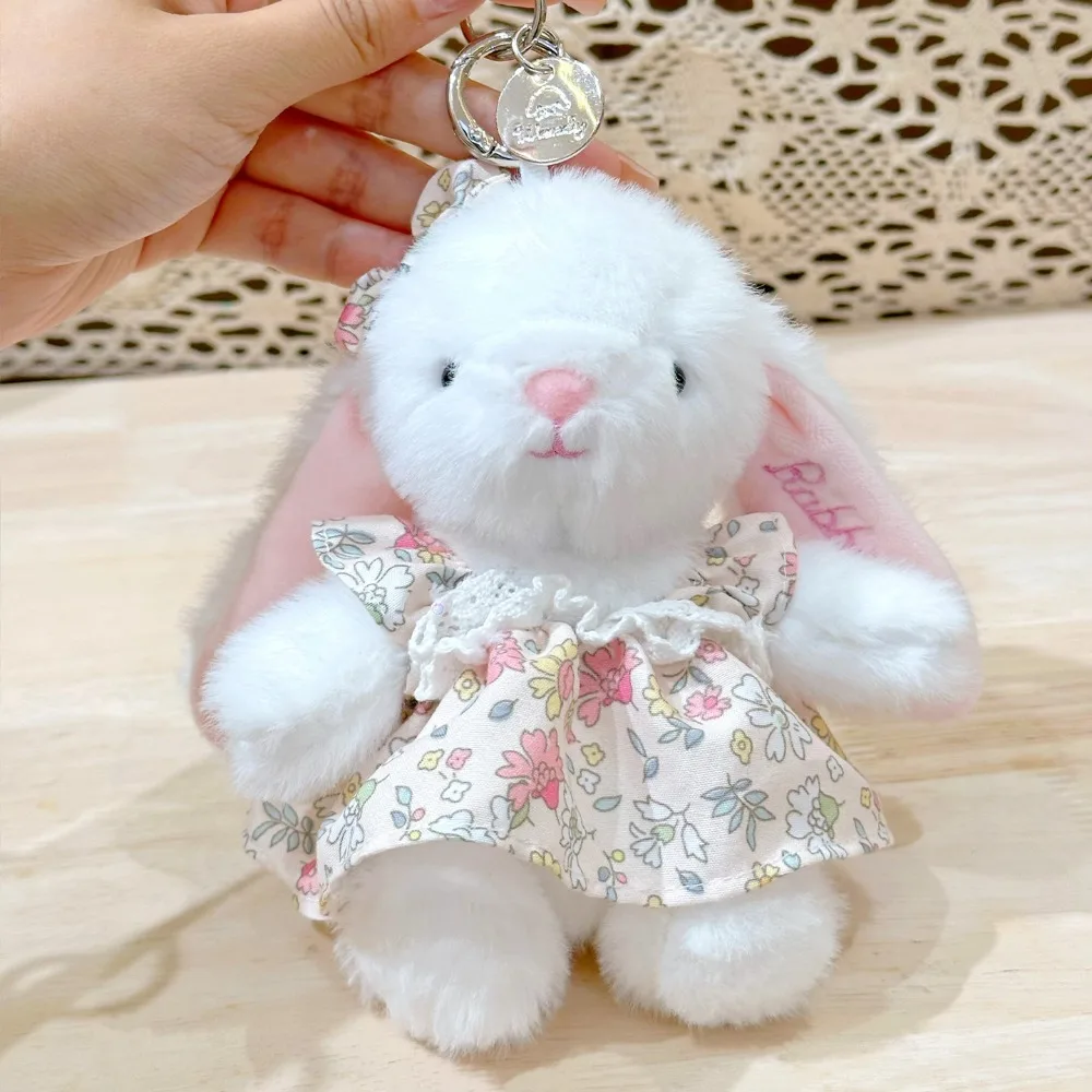 

ПП хлопок цветок бант плюшевый брелок с кроликом коллекция удобный мультяшный кукла кулон мягкий пушистый