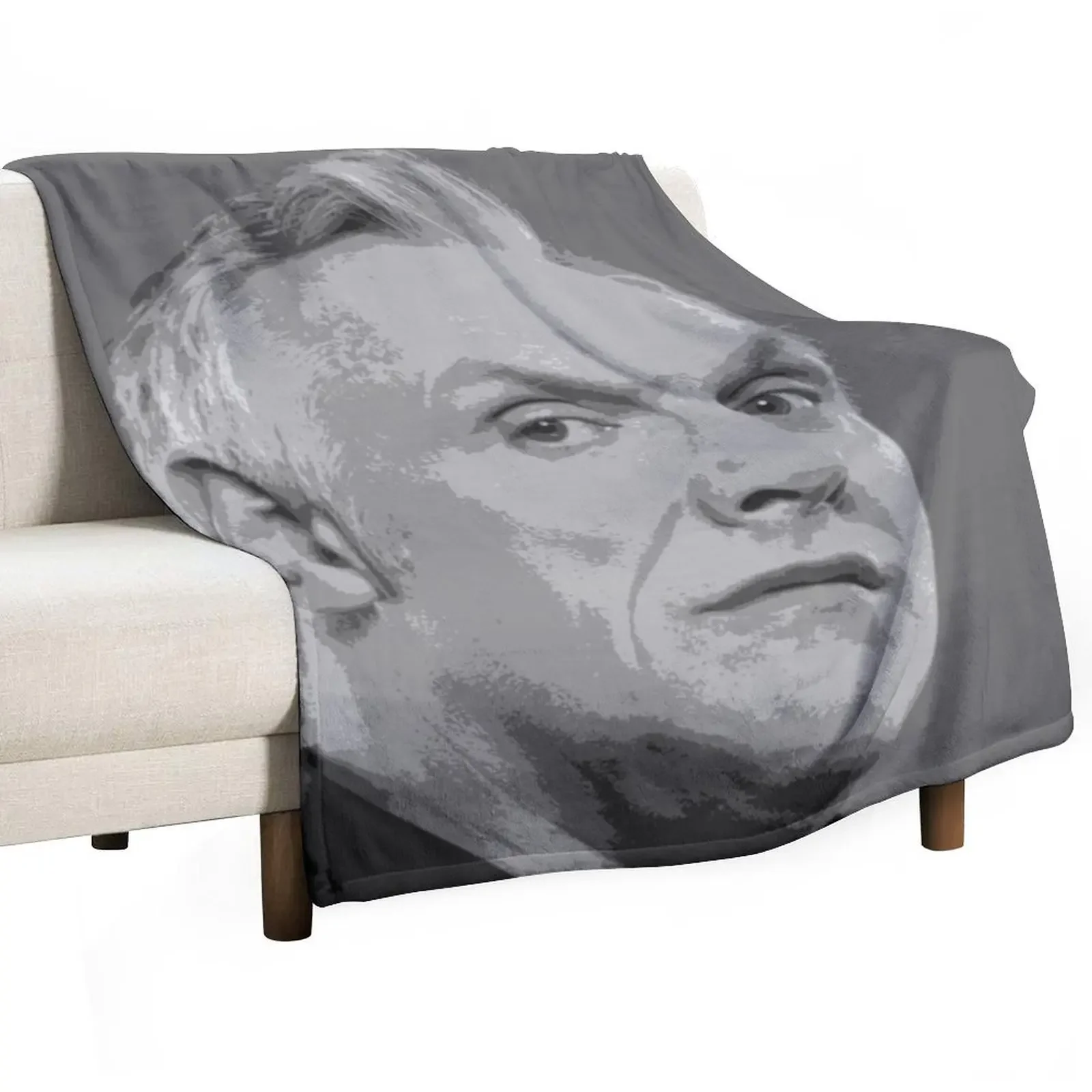 

Greg Davies Pop Art Portrait Throw Blanket Luxury St Thermal Softest Retros Blankets