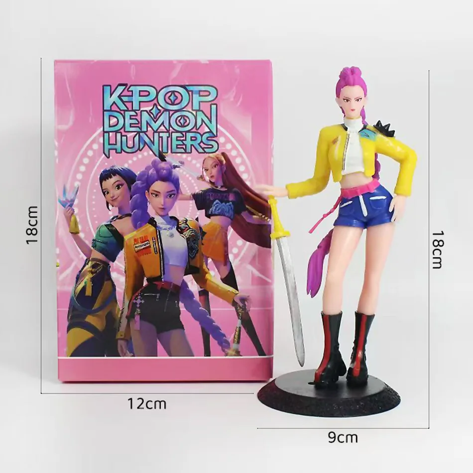 Figurines de dessin animé Kpop Demon Hunters, jouets mignons en PVC, articulations mobiles, modèle d'action, poupées, décoration d'anniversaire pour enfants, jouet cadeaux, 2026