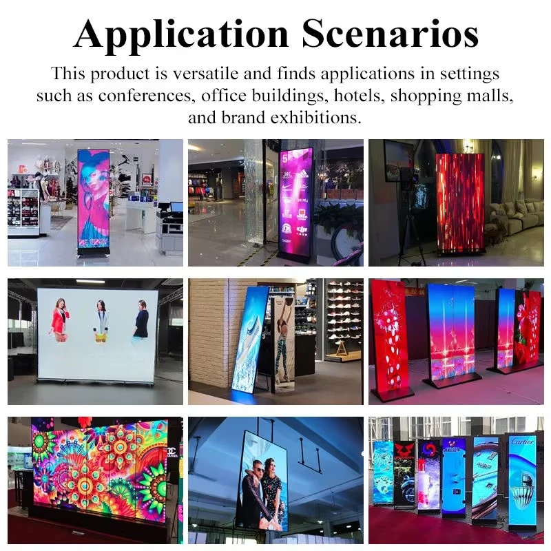1920X1280mm P2 P2.5 P3.076 P4 Floor Standing Digital Signage LED Display Cloud-Based CMS for Shopping Mall Advertising Poster
