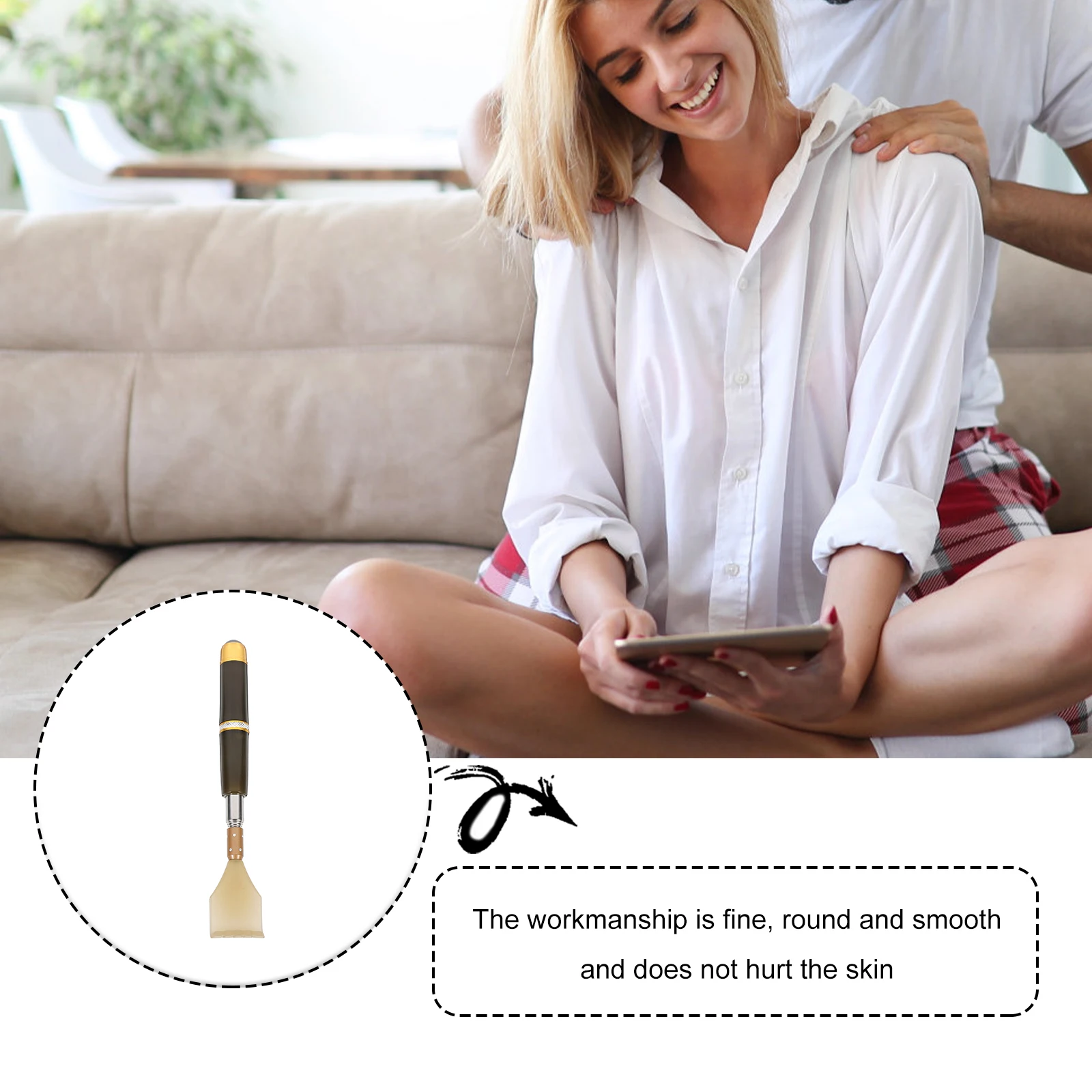 

прочный скребок для спины, массажер против зуда, портативный телескопический релаксатор тела, хаки, скребок для спины, скребок для спины