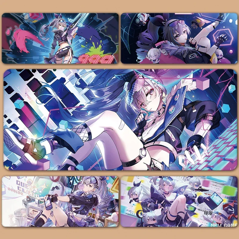 Honkai Star Rail Mouse Pad Kafka Silver Wolf Large Computer Laptop Non-slip Rubber Office Keyboard Desk Mat Mousepad CushionsXXL