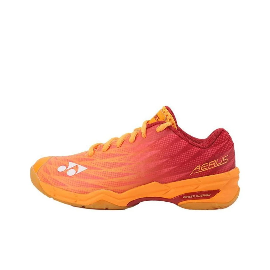 YONEX Power Cushion Comfortable Slip Resistant Abrasion Resistant Low top Badminton Shoes Unisex Orange Red SHBAX2EX-