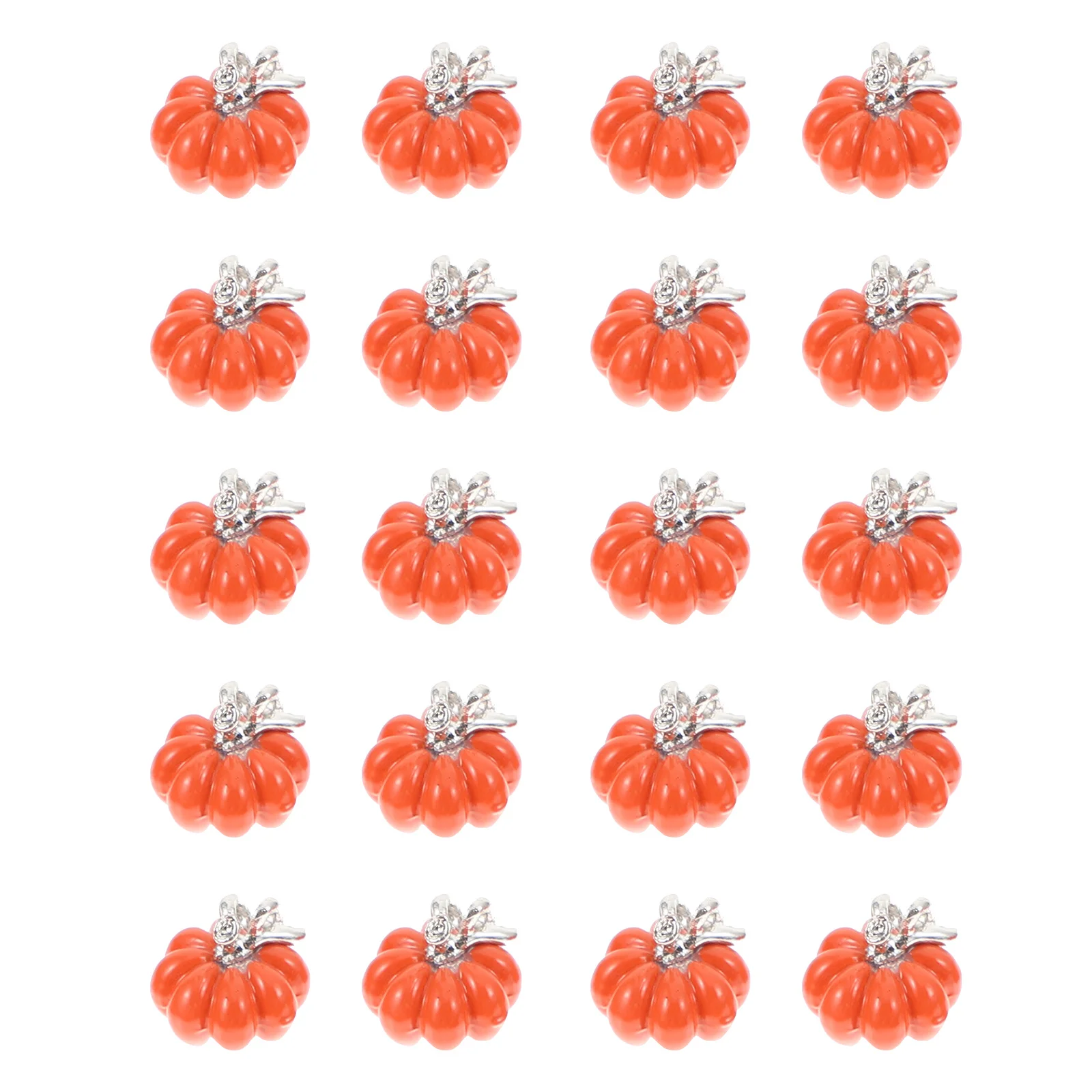 

20Pcs Pumpkin Charms 3D Pendant Set Halloween Gift DIY Jewelry Accessories Hanging Ornaments Party Supplies Pumpkin Charms
