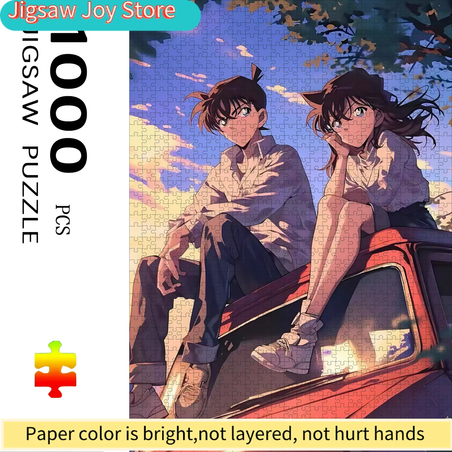 

Наборные пазлы с дизайном по мотивам аниме-мультфильма «Детектив Конан», сложные бумажные головоломки - большая интерактивная игра