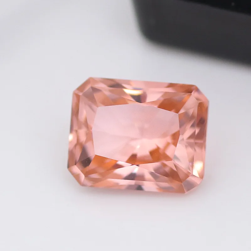 مورغانيتي مستطيلة وردية ، مناسبة لصنع القلائد ، 7x9mm