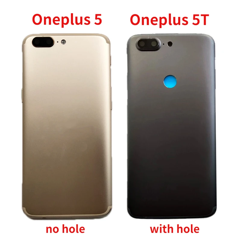 

Metal Housing For Oneplus 5 5T A5000 A5010 Back Battery Cover Rear Door Case with Camera Lens Side Buttons