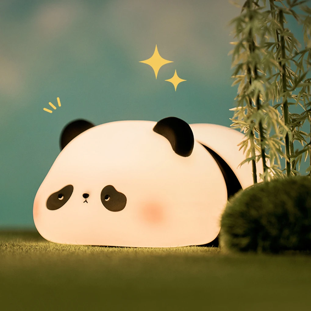 

Cute Panda Silicone Lamp For Office Desk Or Bedroom Bedside Bedroom Bedside Lamp Bedroom Sleep Light