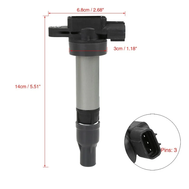 1Pcs Ignition Coil Fit for Suzuki Alto Celerio Vitara 33400-78M00 33400-62L00 099700-160 3Pins Ignition System Auto Accessories