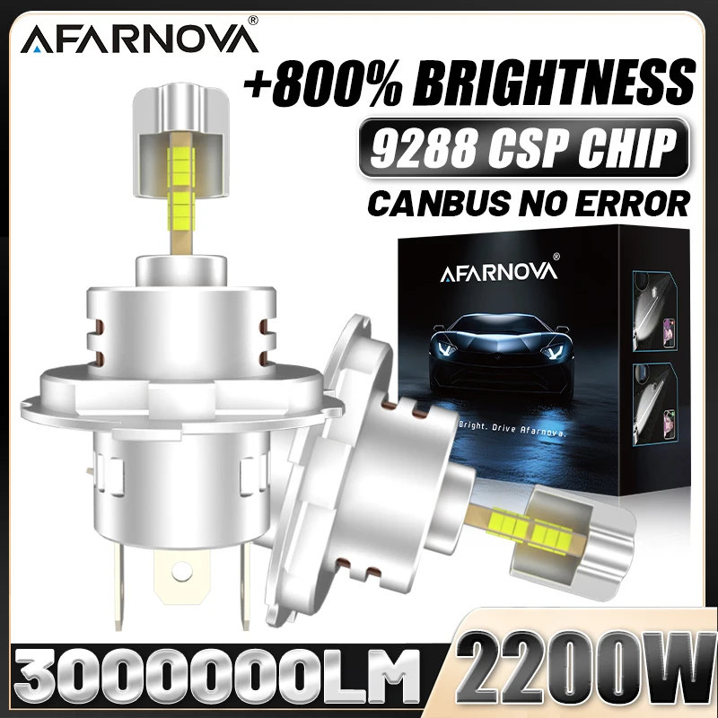 

3D ° 2200 Вт H7 Светодиодная лампа для фар Турбовентилятор 3000000LM Ультраяркий 9288 CSP Чип 12 В Plug&Play Canbus Без ошибок H7 LED для 99% автомобилей