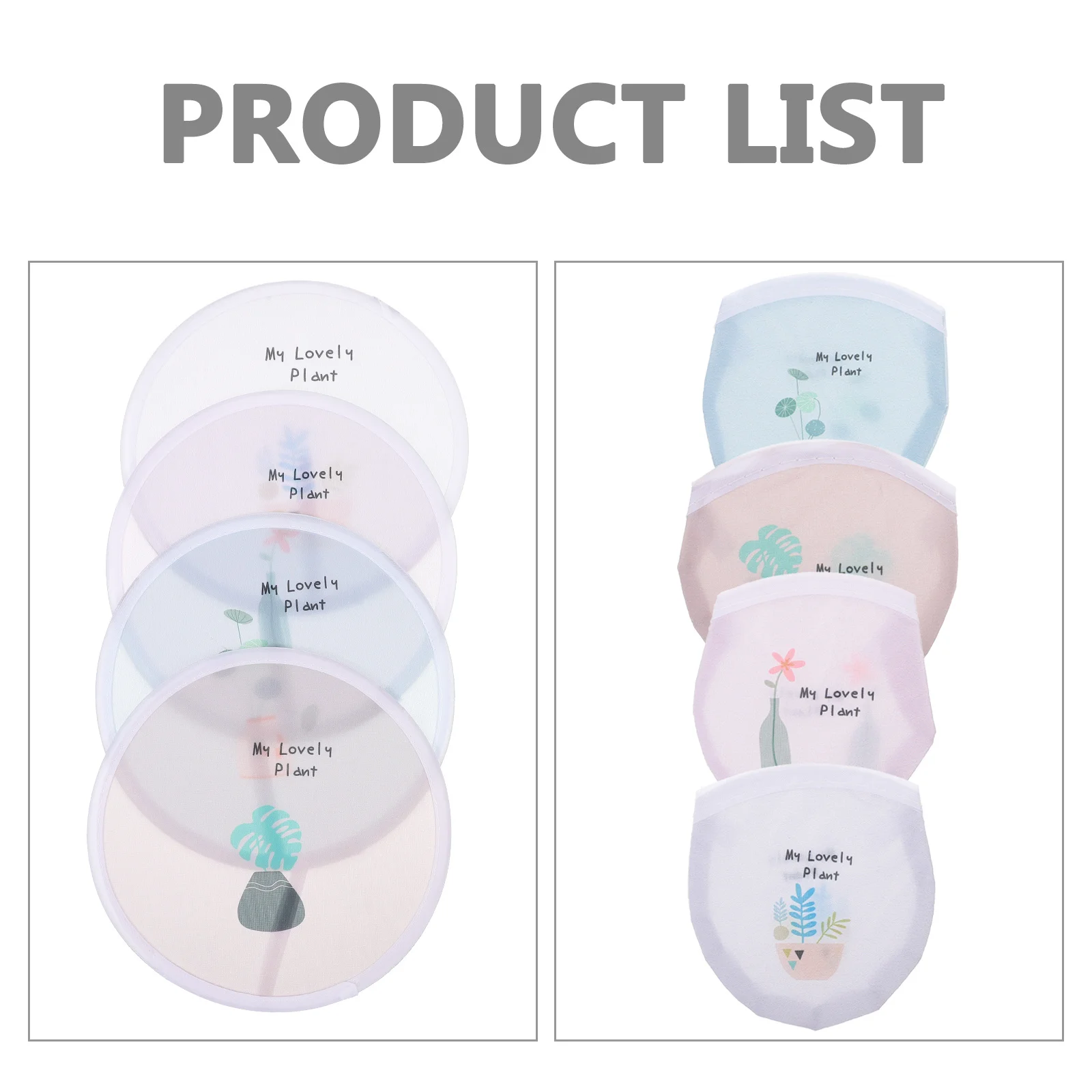 

4Pcs Foldable Round Hand Fans Portable Lightweight Handheld Summer Fan for Everyday Use Travel Wedding Party Photo Props