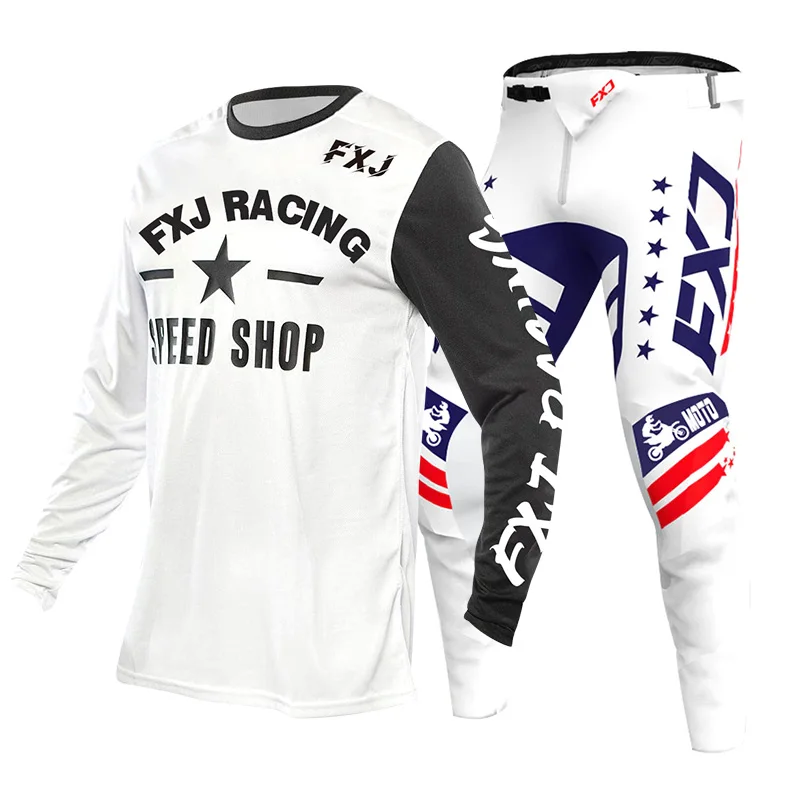 

motocross gear set Off-road MX DH BMX ATV MTB Enduro racing suit Mens Kits Women's Jersey Pant Motorcycle Combo pink white black