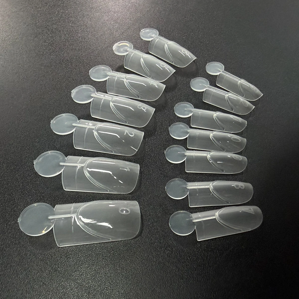 New Matte Innovative French Line Nail Dual Form Easy French Tip Extension Mold Inner Reusable 140PCS 14 Sizes Nail Art Extension