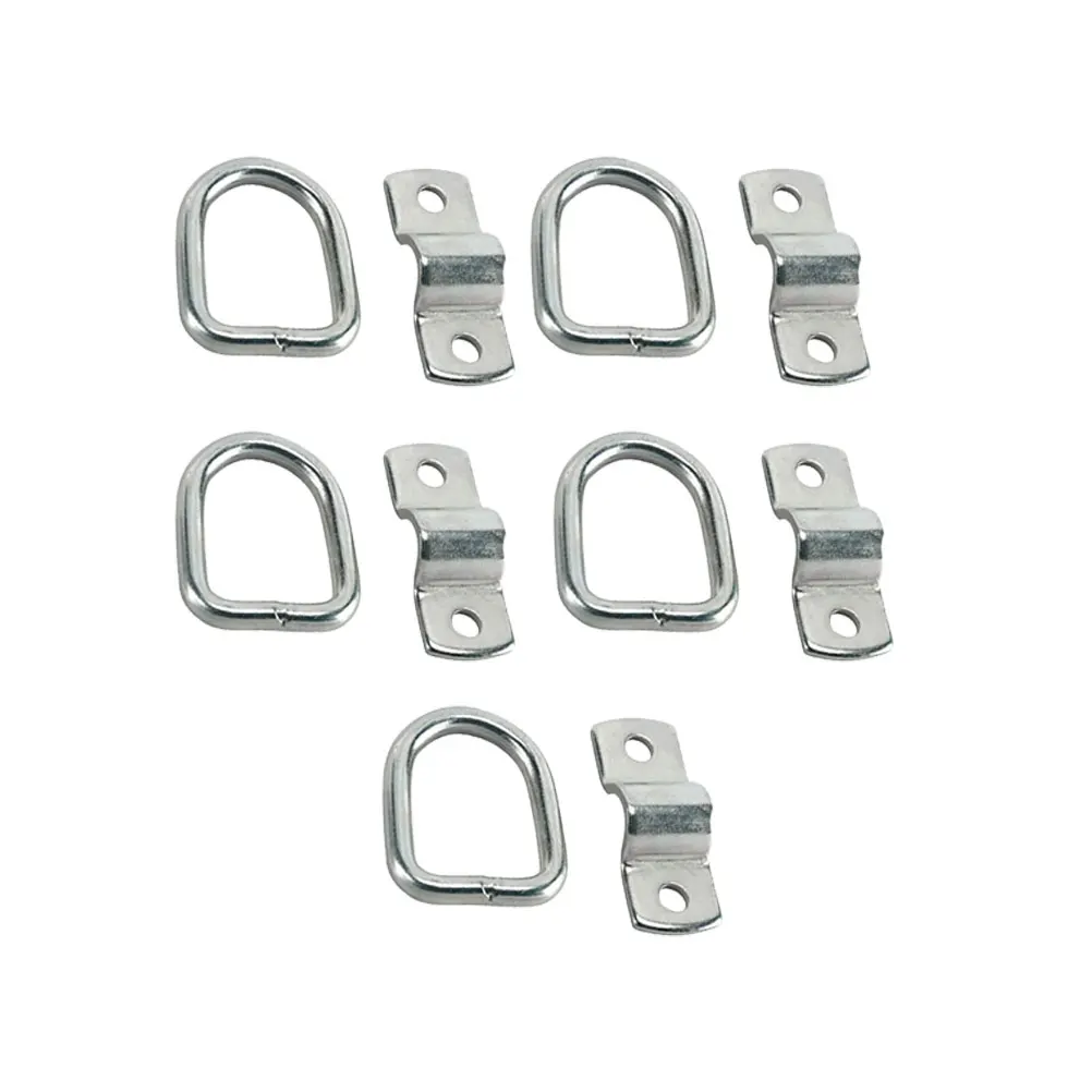 

10pcs Galvanized Stainless Steel Car Pull Hangers Tie Down Anchor Surface Mount Heavy Duty Breaking Strength Ring Pull Ri