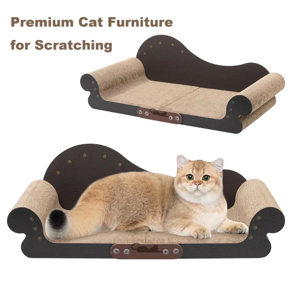 

Exclusive Design Cat Scratch Board Oversized Cat Scratcher Bed with Durable Scratch Lounge Furniture for Indoor for Scratching