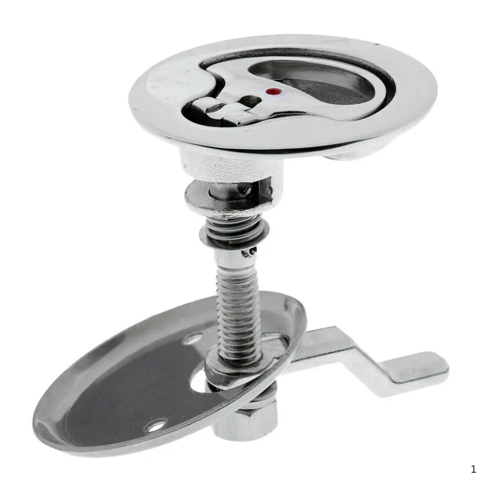 Stainless steel 316 handle floor lock with curved strip handle floor lock Stainless steel RV marine hardware accessories