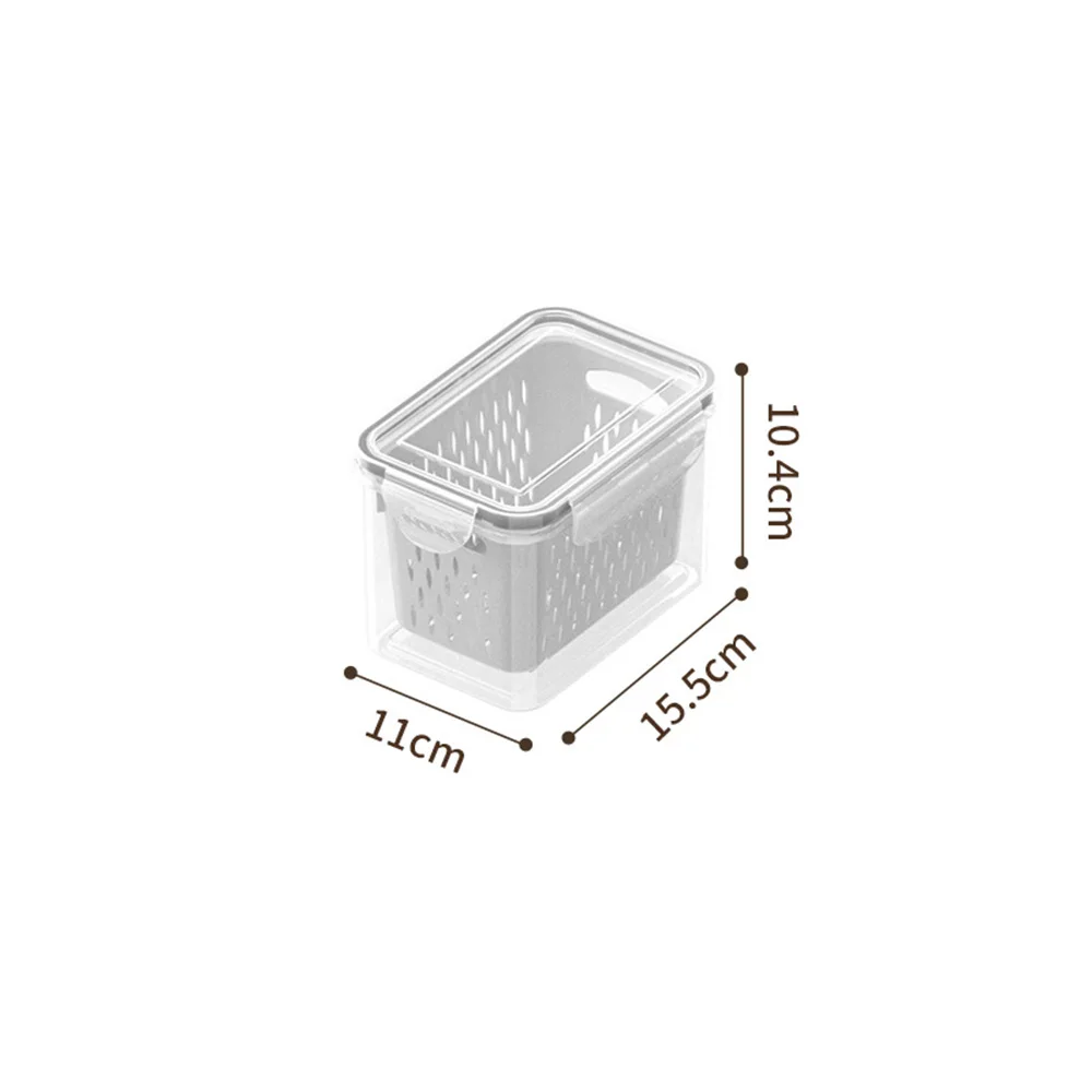 Multi-Layers Freezer Storage Box Drainage Basket Food Storing Organizer for Home Kitchen Refrigerator