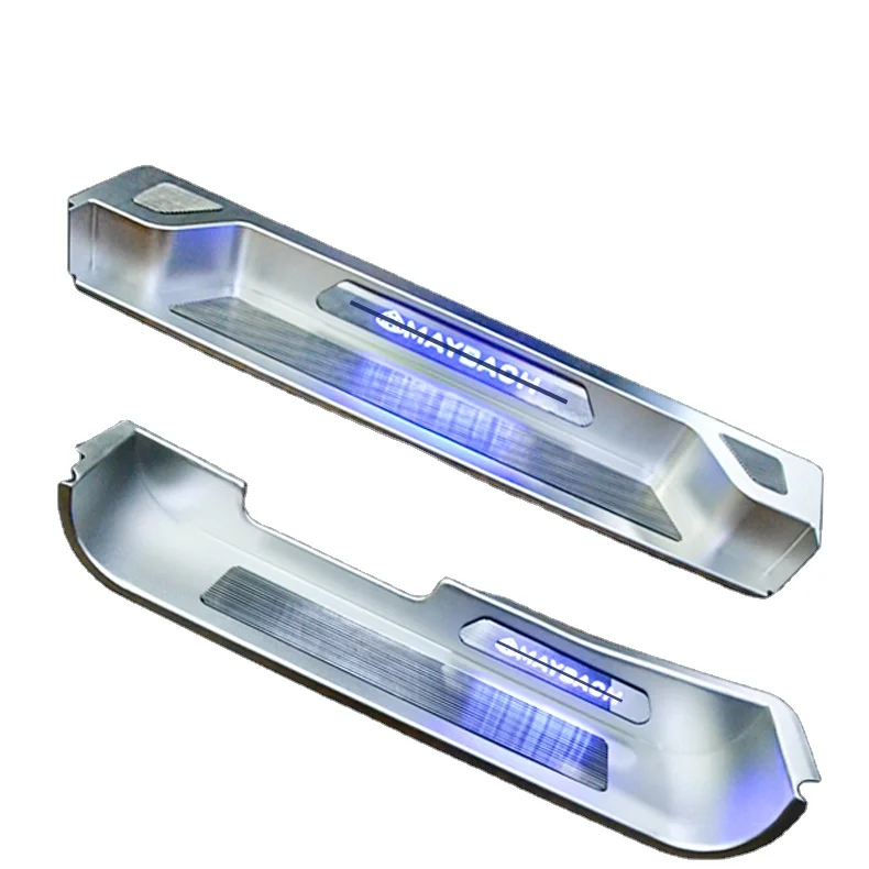 

Minggao Custom logo for Mercedes-Benz Door Threshold Wear-resistant Decorative Pedal LED Threshold Scuff Plate
