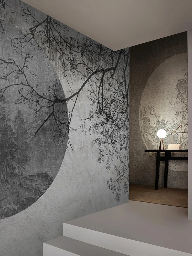 Custom Starry sky moon wallpaper for living room decoration maison sofa bedside TV background mural art wall papers home decor