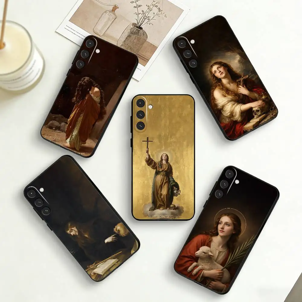 M-Mary M-Magdalene Art  Phone Case For Samsung Galaxy A73,A72,A71,A70,A53,A52,A51,Others Soft Black Cover
