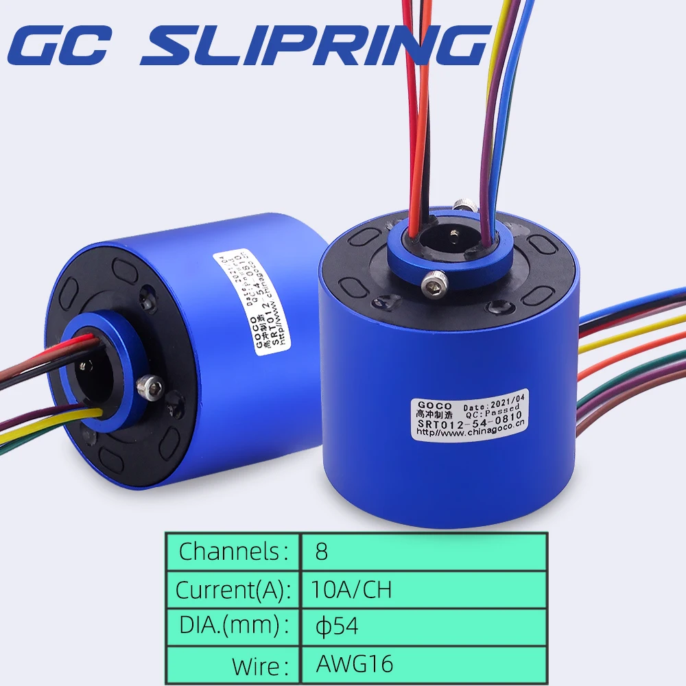 slip ringThrough hole slip ring 12.7mm8 circuit 10A electric slip ring electric ring collector ring  conductive ring electric