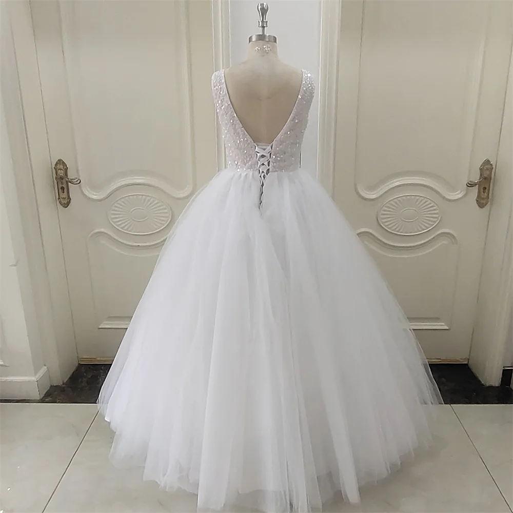 ZJ9165 الحبيب قبالة الكتف فيستدو دي نوفيا الدانتيل الترتر فستان زفاف Loverxu الكرة ثوب الأميرة فساتين الزفاف #4