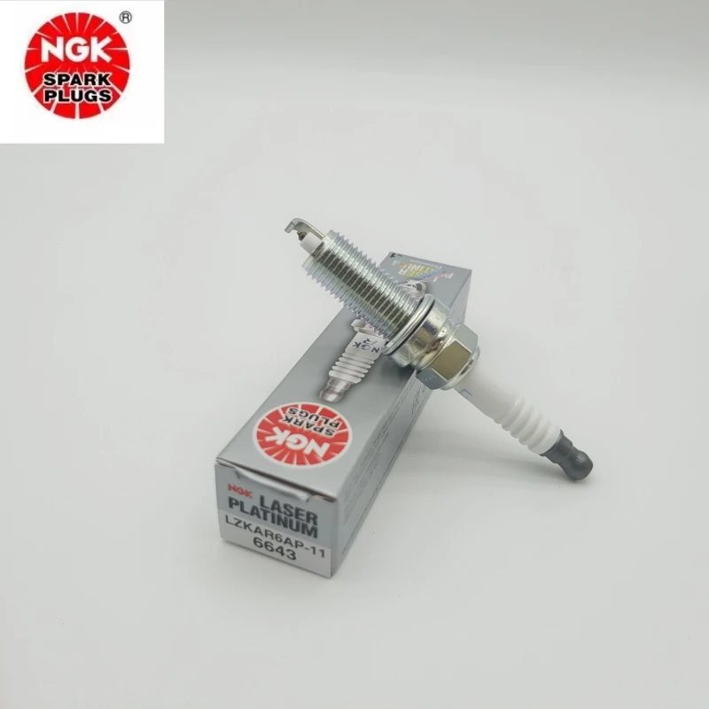 4Pcs Original NGK LZKAR6AP-11 6643 Platinum Spark Plugs For Nissan