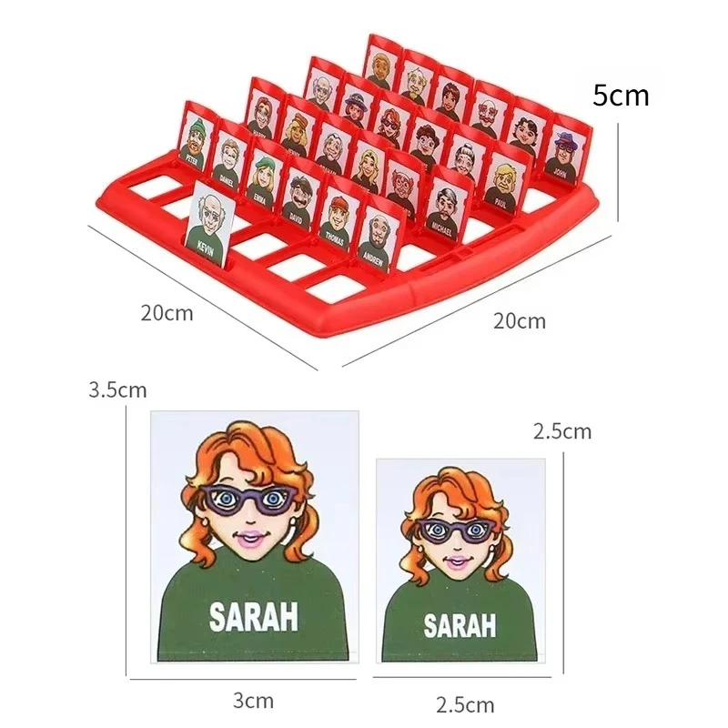 Guess Who I Am Character Guessing Board Game, Parent‑Child Interactive Logical Reasoning Puzzle Toy for Kids Family Desktop Play view 4
