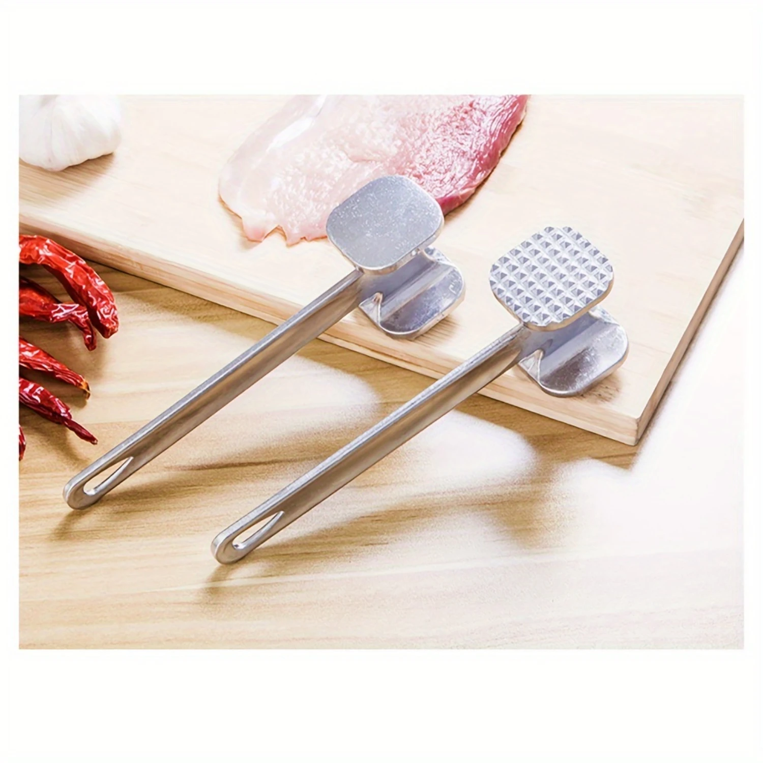 

1pc/2pcs Kitchen Meat Knocker, Steak Knocker Widget, Restaurant Meat Poultry Kitchen Tools (7.48*1.77inches)