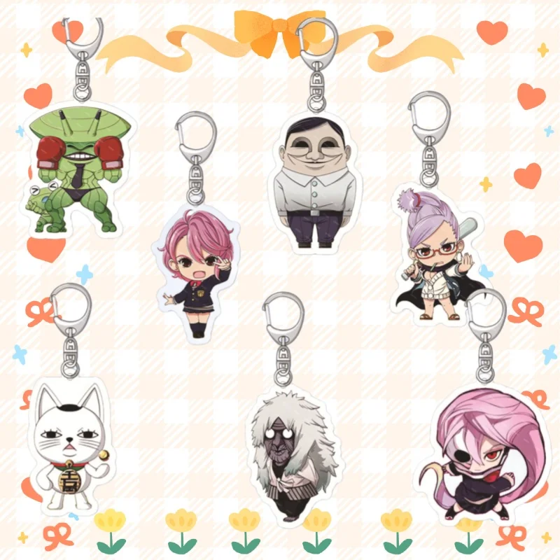 Llavero Colgante de Anime de 5 cm para Dandadan Momo Ayase Ken Takakura Aira Shiratori Jin Enjoji, Colgante para Bolsa/Mochila, Juguetes Creativos