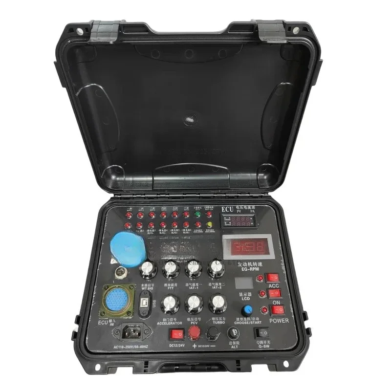 

Engine ECU Test Bench Sensor Signal Simulation Tool For C7 C9 Cummins Isuzu Hino Mitsubishi Detects CEU For Excavator