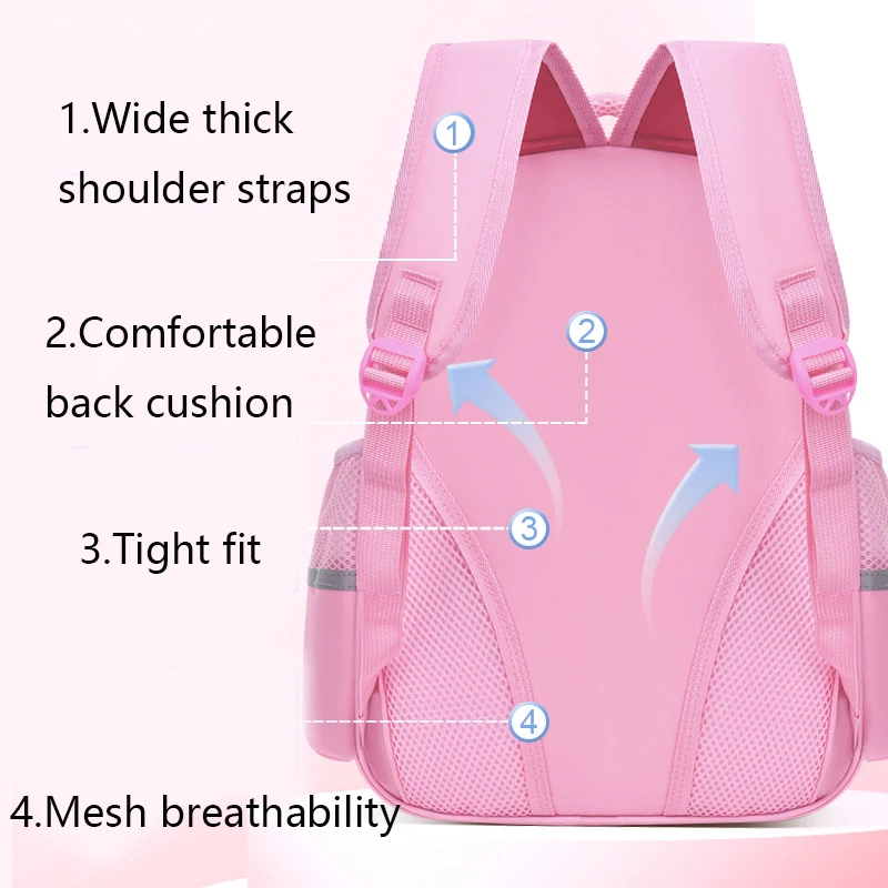 Girls Backpack Kids School Bags for Girls Kawaii Children Cute Cat School Backpack Waterproof Primary Book Bag Mochila Infantil