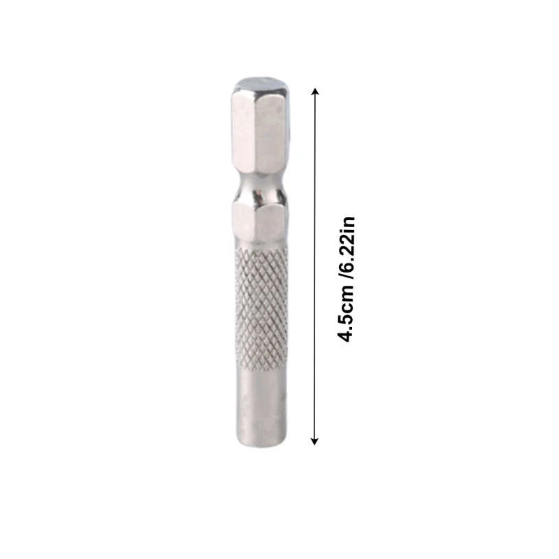 Adattatore per punta da inserto da 6,35 mm con codolo esagonale per sostituzione del supporto per presa per cacciavite da 4 mm