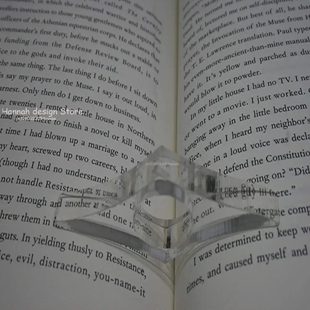 Acrylic Thumb Bookmark One Hand Reading Thumb Book Holder Clear Portable Ring Page Holders Durable Student Fast Reading Tools