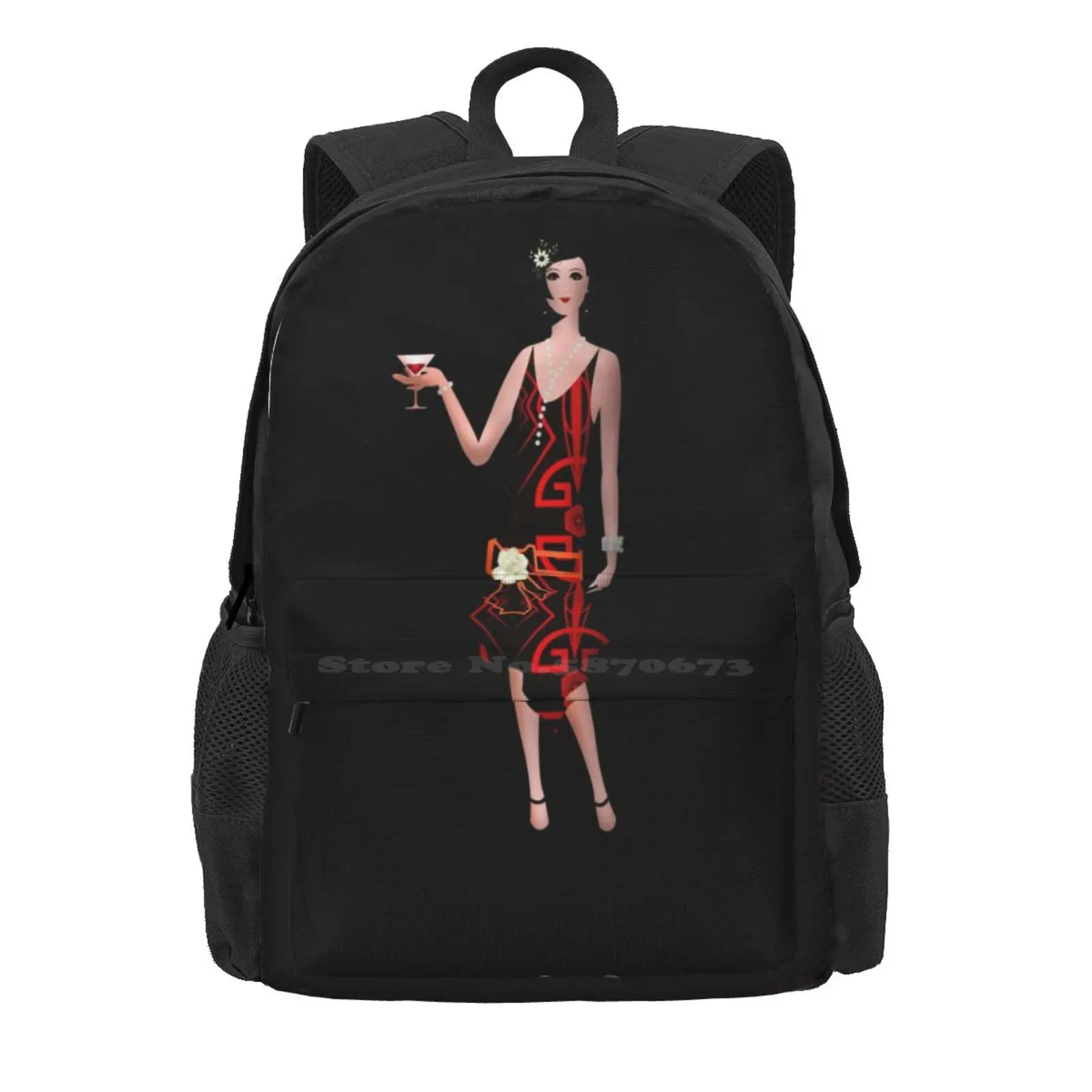 Gatsby Flapper - 1920S Vintage Fashion Hot Sale Schoolbag Backpack Fashion Bags Gatsby Flapper 1920S Vintage Fashion Style