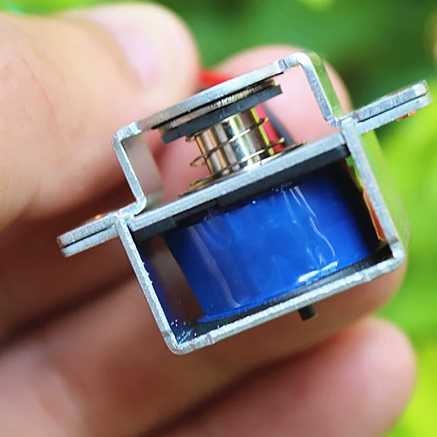 Push-pull solenoid, energized to extend, de-energized to reset, DC 5V, 6V, 7.4V, 12V, stroke approximately 5mm