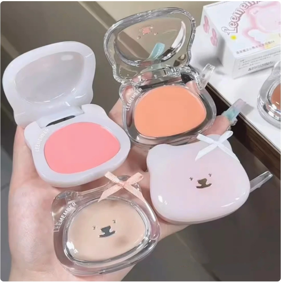 Leemember little bear water Glow blusher integration blush bear water light blush integrated multi-purpose cream Face Makeup