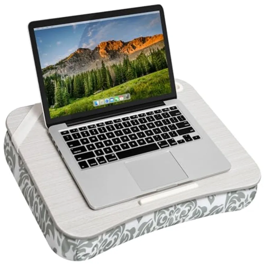 

XL Designer Lap Desk with Phone Holder and Device Ledge - - Fits up to 17.3 Inch Laptops - Style No. 45524