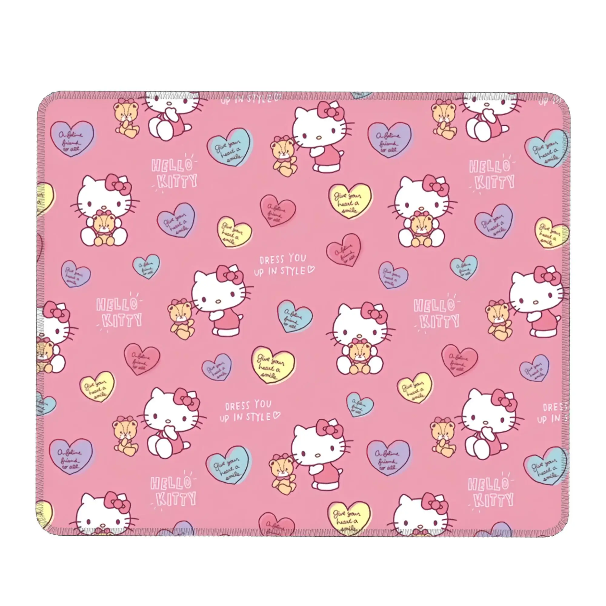 

Универсальный противоскользящий коврик для мыши с принтом hello Kitty, различные размеры, износостойкий игровой резиновый коврик для мыши своими руками