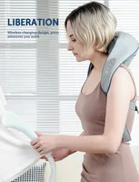 Heated Neck Massage Relaxer Dredge Kneading Smart Electric 20