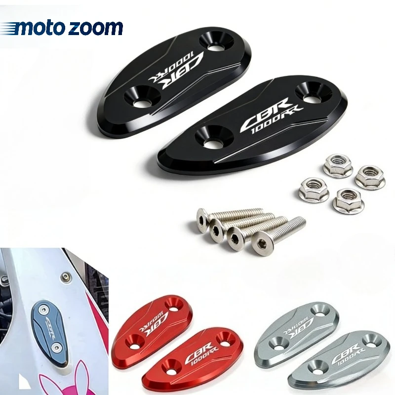 

For HONDA CBR 1000 RR CBR1000RR 2008-2024 2016 2015 2014 Motorcycle Mirror Hole Cover Windscreen Driven Mirror Eliminators Cap