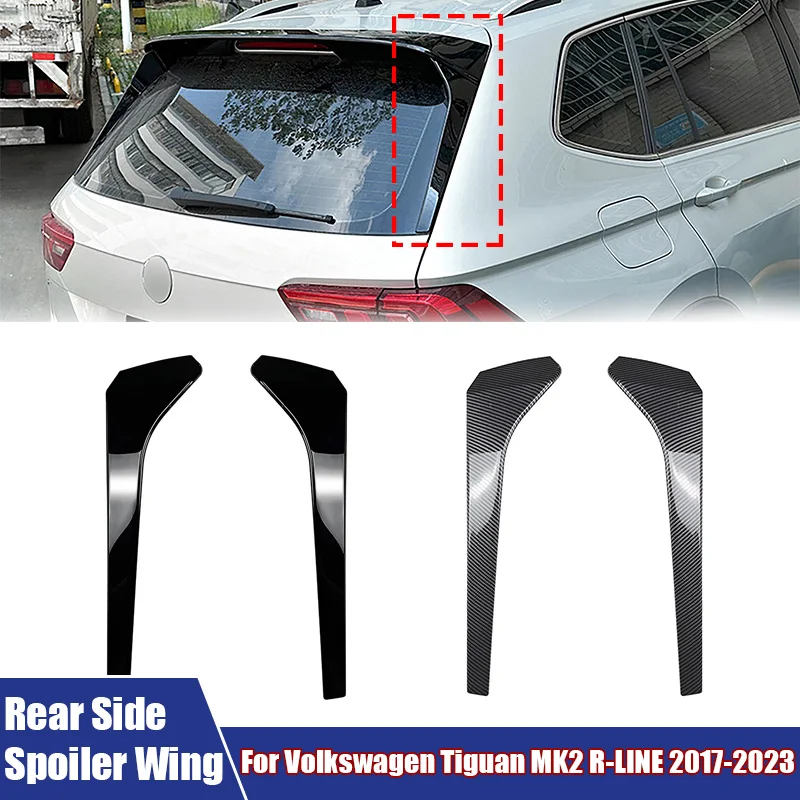

Car Rear Window Left Right Side Spoiler Wing Fit For Volkswagen Tiguan MK2 R-LINE 2017-2023 Automotive Modification Accessories