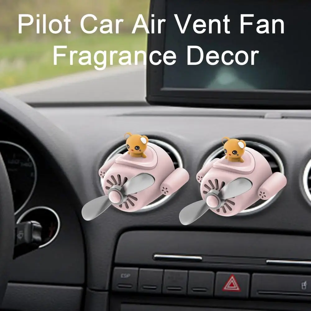 1 Set Car Air Freshener  Excellent Pilot Car Air Vent Fan Fragrance Decor  Fine Workmanship Car Vent Perfume